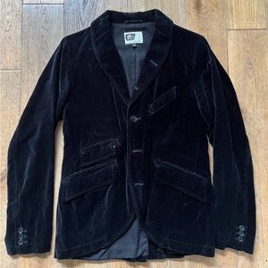 Engineered Garments Velvet Blazer Black XS